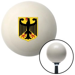 Deutschland Eagle Crest Ivory Shift Knob w/ M16x1.5 Insert Shifter Auto Manual - Part Number: ASCSNX11774