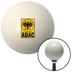 German ADAC Ivory Shift Knob w/ M16x1.5 Insert Shifter Auto Manual Custom Hotrod - Part Number: ASCSNX1590423