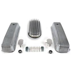 BBC 15” Deep Oval/Finned Engine Dress Up kit~w/ Breathers (PCV) - Part Number: VPA7AC75
