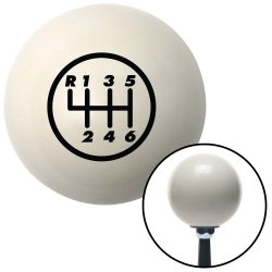 6 Speed Shift Pattern - 6DR-RUL Shift Knobs - Part Number: 10018273