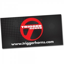 24" X 48" Trigger Horn Logo Color Banner - Part Number: TRGPROA001