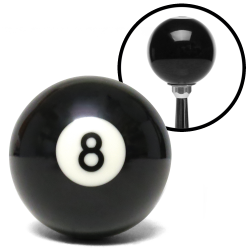 8 Ball Billiard Pool Custom Shift Knob with Standard Hardware Pack - Part Number: ASCSN03008WHP