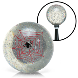 Clear Spider Custom Shift Knob Translucent with Metal Flake - Part Number: ASCSN09003