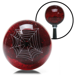 Red Spider Custom Shift Knob Translucent with Metal Flake - Part Number: ASCSN09004
