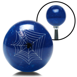Blue Spider Custom Shift Knob Translucent with Metal Flake - Part Number: ASCSN09005