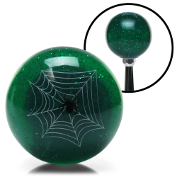 Green Spider Custom Shift Knob Translucent with Metal Flake - Part Number: ASCSN09007