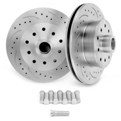 Drilled and Slotted 11" Rotors - 5x5 and 5x5.5 - 1 Pair - Part Number: HEXBR16