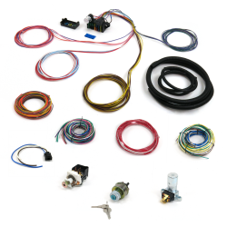 12 Fuse 103 Terminal Deluxe Compact Wire Harness System with Switch Kit - Part Number: KICPROCOMP12D