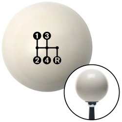4 Speed Shift Pattern - Dots 6n Shift Knobs - Part Number: 10262448