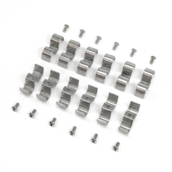 5/16 and 3/8 Stainless Steel Combo Line Clamps - Pack of 12 - Part Number: HEXLC1313375