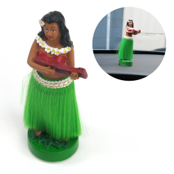 Dancing Hawaiian Grass Skirt Hula Girl Doll - Part Number: VPADL001