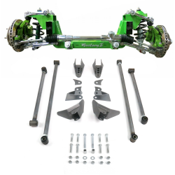 Complete Stage 2 56.5 Mustang II IFS And Triangulated 4-Link Combo Kit - Part Number: HEXIFSTTK13K