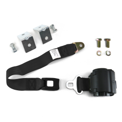 2 Pt Retractable Push Button Buckle Seat Belts With Anchor Hardware - Part Number: 10309353