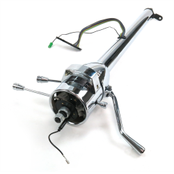 33" Chrome Steering Column Automatic with Gear Indicator Window and Shifter - Part Number: HEXSTCOL1