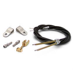 Emergency Hand Brake Cable Kit with Hardware and Chevy / GM Clevis’ - Part Number: ASCBC003