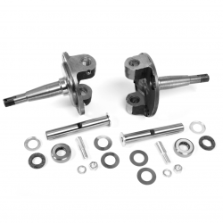 1928-1948 Ford Straight Axle Round Spindle with King Pin Kit Bushings Installed - Part Number: HEXSPIN7PK1