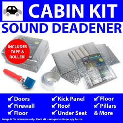 Heat & Sound Deadener Chevy Chevelle 1968 - 72 Cabin Kit + Tape, Roller 39336Cm2 - Part Number: ZIR7A41B