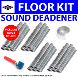 Heat & Sound Deadener Jeep CJ/DJ 53 - 70 Floor Kit + Seam Tape, Roller 28755Cm2 - Part Number: ZIR7A13C