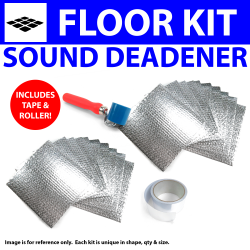 Heat & Sound Deadener Chevy Chevelle 1968 - 72 Floor Kit + Tape, Roller 32184Cm2 - Part Number: ZIR7A175