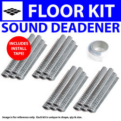 Heat & Sound Deadener Triumph TR250 1961 - 1976 Floor Kit + Seam Tape 40635Cm2 - Part Number: ZIR7A101