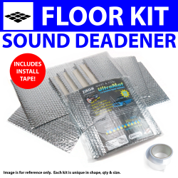Heat & Sound Deadener Ford 1957 - 1959 Floor Kit + Seam Tape 28026Cm2 - Part Number: ZIR7A03E