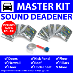 Heat & Sound Deadener Ford Truck 1967 - 79 Master Kit + Tape, Roller 39924Cm2 - Part Number: ZIR7ABD2
