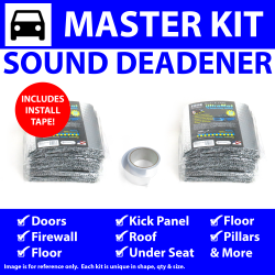 Heat & Sound Deadener Chevy Truck S10 1981 - 93 Master Kit + Tape 38664Cm2 - Part Number: ZIR7ABAA