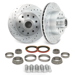 MII / Pinto 11” Round Vented Rotor Conversion Kit - Drilled and Slotted - Part Number: HEXMIIRRCK