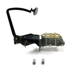 35-40 Ford OEM X Manual Brake Pedal kit Disc/Drum~Lg Oval Blk Pad - Part Number: HEXPKA77E86