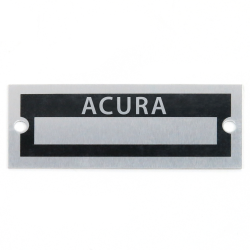 Blank Data Vin Plate - Acura - Part Number: VPAVIN12