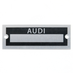Blank Data Vin Plate - Audi - Part Number: VPAVIN18