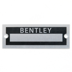 Blank Data Vin Plate - Bentley - Part Number: VPAVIN19