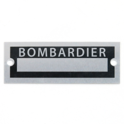 Blank Data Vin Plate - Bombardier - Part Number: VPAVIN21