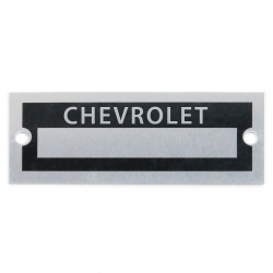 Blank Data Vin Plate - Chevrolet - Part Number: VPAVIN26
