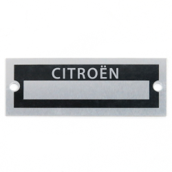 Blank Data Vin Plate - Citroen - Part Number: VPAVIN28