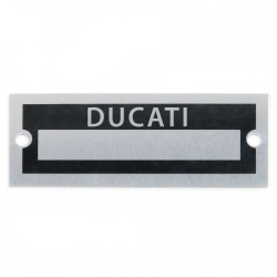 Blank Data Vin Plate - Ducati - Part Number: VPAVIN35