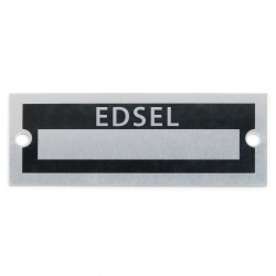 Blank Data Vin Plate - Edsel - Part Number: VPAVIN36