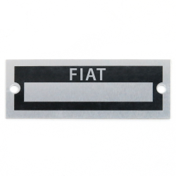 Blank Data Vin Plate - Fiat - Part Number: VPAVIN38