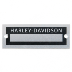 Blank Data Vin Plate - Harley Davidson - Part Number: VPAVIN45