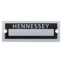 Blank Data Vin Plate - Hennessey - Part Number: VPAVIN46
