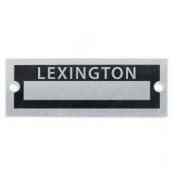 Blank Data Vin Plate - Lexington - Part Number: VPAVIN60