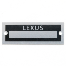 Blank Data Vin Plate - Lexus - Part Number: VPAVIN61