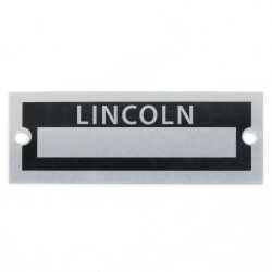 Blank Data Vin Plate - Lincoln - Part Number: VPAVIN62