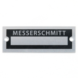 Blank Data Vin Plate - Messerschmitt - Part Number: VPAVIN64