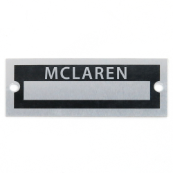 Blank Data Vin Plate - McLaren - Part Number: VPAVIN66
