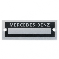 Blank Data Vin Plate - Mercedes Benz - Part Number: VPAVIN67