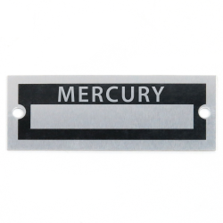 Blank Data Vin Plate - Mercury - Part Number: VPAVIN68