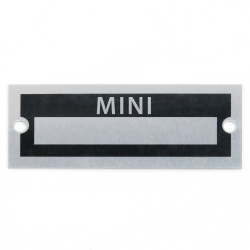 Blank Data Vin Plate - Mini - Part Number: VPAVIN69