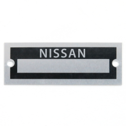 Blank Data Vin Plate - Nissan - Part Number: VPAVIN71