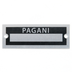 Blank Data Vin Plate - Pagani - Part Number: VPAVIN73